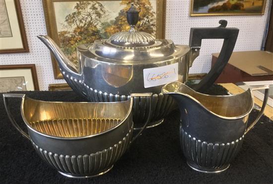 3- piece silver tea set